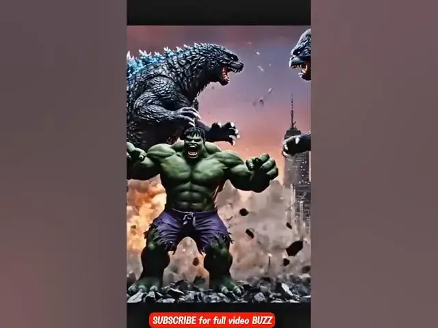 Video thumbnail for TITAN WAR! HULK, GODZILLA&KONG TEAM UP 🔥