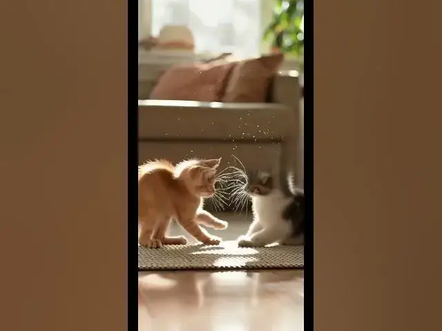 Video thumbnail for 😺 Cute Kittens Play-Fighting – Adorable Furry Chaos! 😺 #cuteanimals #adorablevideos #adorablemoments
