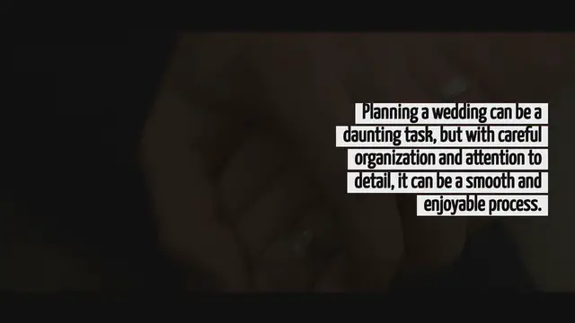 Video thumbnail for How To Plan For A Wedding