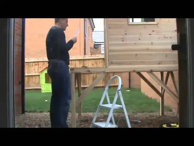 'Video thumbnail for Pinewoods Den Wooden Playhouse'