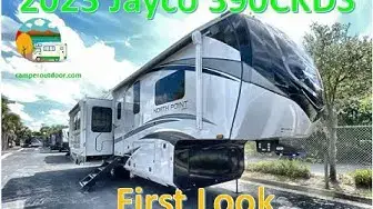 'Video thumbnail for 2023 Jayco North Point 390CKDS Fifth Wheel Trailer'
