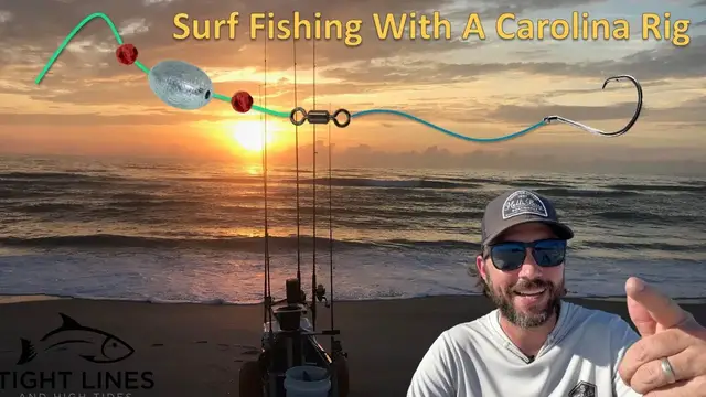 'Video thumbnail for How To Set Up The Carolina Rig For Surf Fishing'