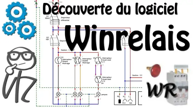 Video thumbnail for Prise en main de Winrelais premium | Logiciel de saisie de schéma électrique.