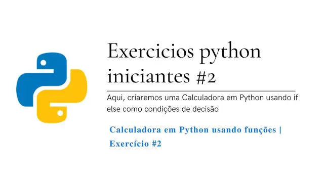 Video thumbnail for Calculadora em Python usando funções | python exercício #2
