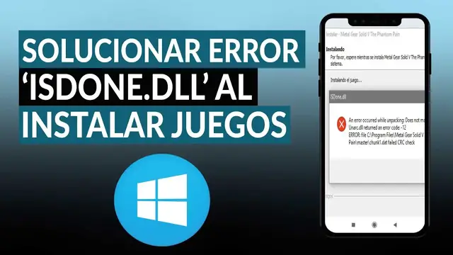 Video thumbnail for Cómo solucionar el error 'ISDONE.DLL' al instalar juegos en WINDOWS 10, 8 y 7