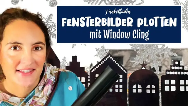 Video thumbnail for Fensterbilder plotten mit Window Cling + Plotterfreebie Häuschen plotten