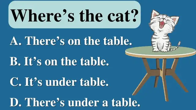 Video thumbnail for ENGLISH GRAMMAR QUIZ | ELEMENTARY LEVEL #2