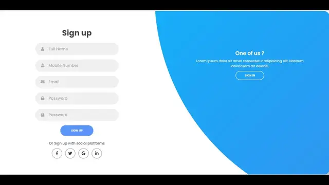 Video thumbnail for Build a Flipkart Full Screen Sliding Sign Up & Login Page UI Clone in HTML5 CSS3 and Javascript