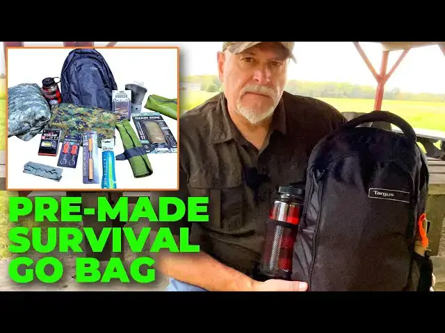 Video thumbnail for New Pre-Made Survival Kit Go Bag | Affordable Quality!