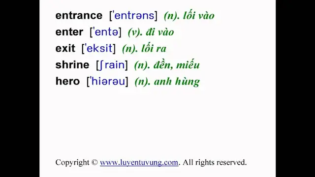 Video thumbnail for Learn English Vocabulary - Grade 9 - Unit 03 - Lesson 01