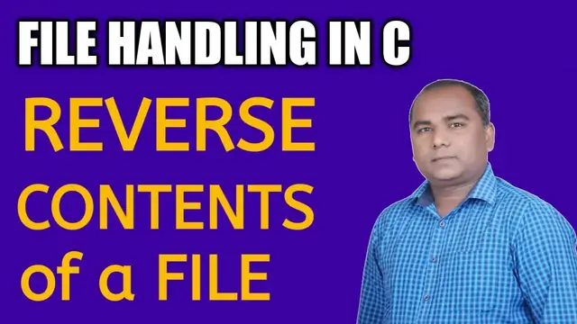 Video thumbnail for PRINT Contents of a File in REVERSE Order in C | File Handling in C