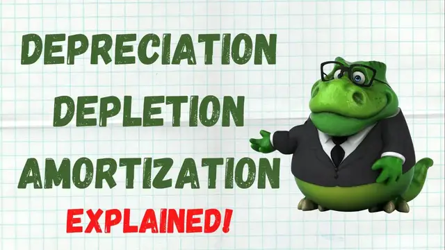 Video thumbnail for Depreciation : Depletion : Amortization Explained | Accounting How To | How to Pass Accounting Class