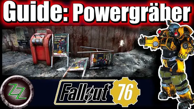 Video thumbnail for Fallout 76 Guide (Deutsch/German) Powergräber Quest - Bagger Power Rüstung - Power Armor Station
