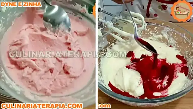 'Video thumbnail for Como Fazer Chantilly Salgado Cor de Rosa com Corante Natural'
