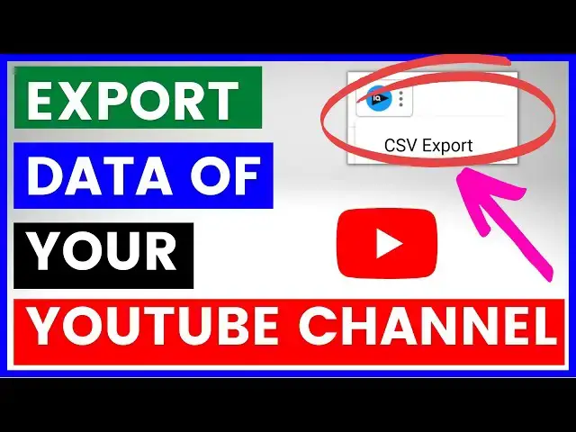 Video thumbnail for How To Export Video Data Of Your YouTube Channel?