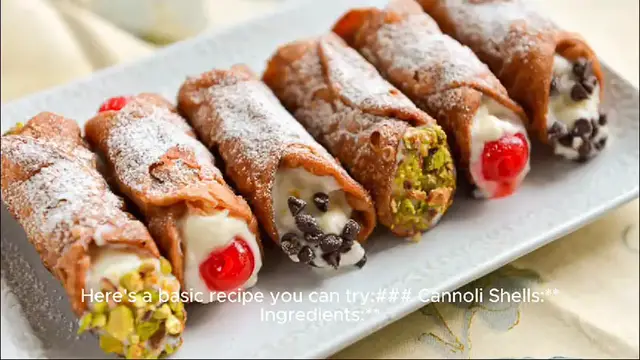 Video thumbnail for cannoli recipe