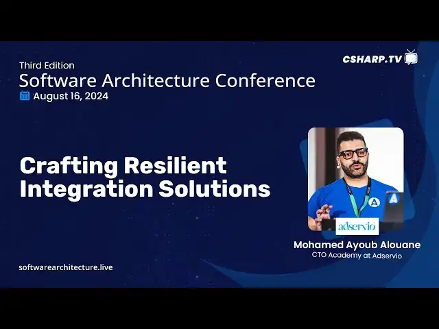'Video thumbnail for Crafting Resilient Integration Solutions | Software Architecture Conference'