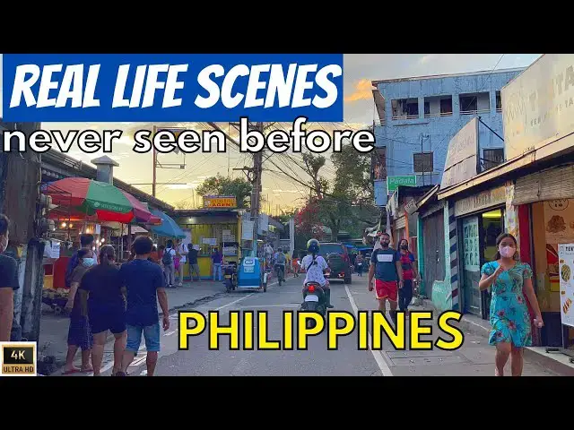 'Video thumbnail for LIFE OUTSIDE MANILA | Real Life Scenes PHILIPPINES | Evening tour [4K]'