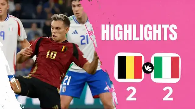 Video thumbnail for ITALY VS BELGUIM (2:2) italia vs belgio HIGHLIGHTS UEFA NATIONS LEAGUE 2024/25