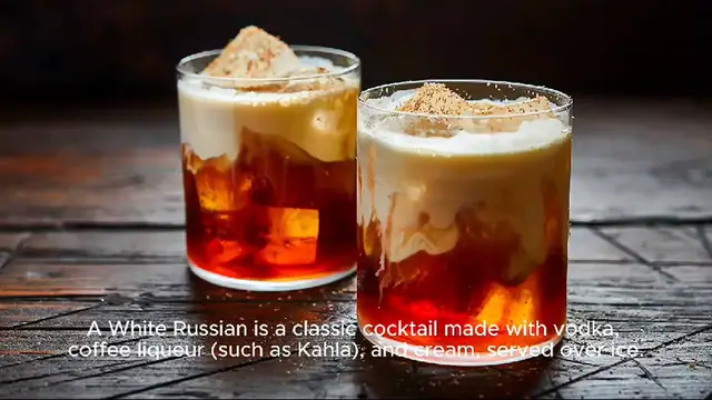 Video thumbnail for white russian recipe