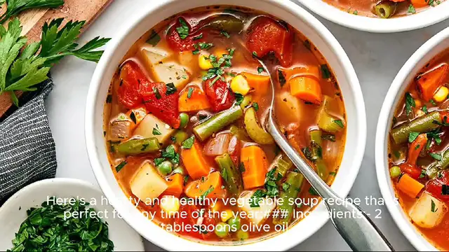 Video thumbnail for vegetable soup recipe