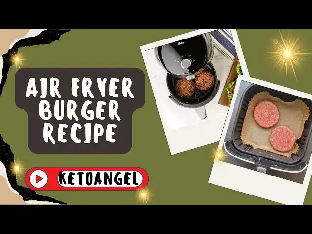 Video thumbnail for Low carb keto air fryer burger recipe-Video