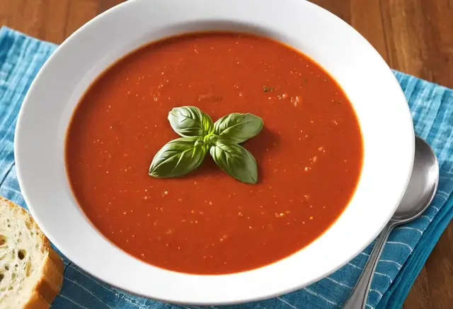 Video thumbnail for Basil Tomato Soup Recipe