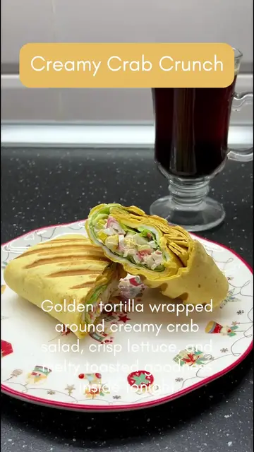 Video thumbnail for Easy Crispy Crab Wrap Recipe  Creamy Homemade Lunch Idea