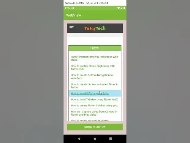 Video thumbnail for WebView Example with Kotlin Code