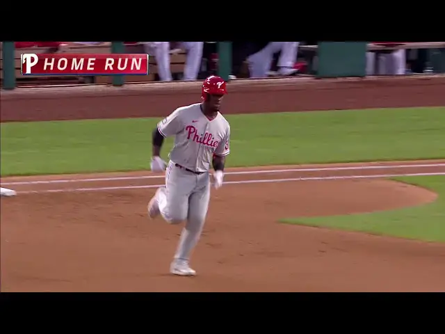 'Video thumbnail for Odubel Herrera Hits Solo Home Run 7th of the Season 8/2/21'