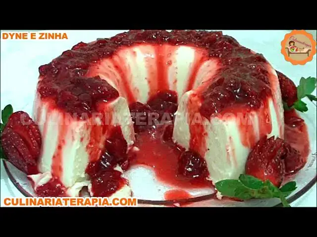 Video thumbnail for Aprenda Como Fazer Manjar de Coco com Calda de Morangos