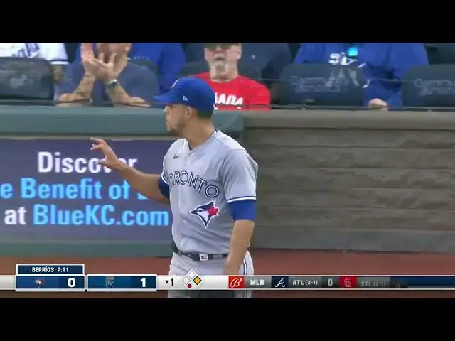 'Video thumbnail for Bobby Witt Jr SMACKS a RBI Single, Scoring MJ Melendez! | Kansas City Royals | 4/3/2023'