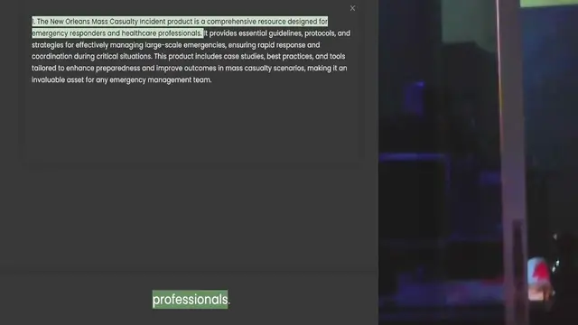 Video thumbnail for emergency responders and healthcare professionals. It provides essential guidelines, protocols, and strategies for effectively managing large-scale emergencies, ensuring rapid response and coordination during critical situations. This pro