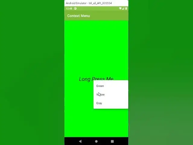 Video thumbnail for Context Menu with Example Code Kotlin