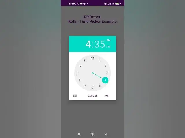 Video thumbnail for kotlin Timepicker Dialog