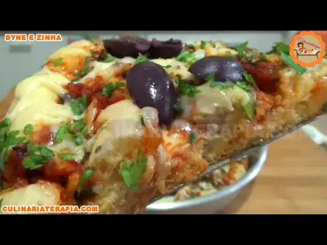 Video thumbnail for Torta Salgada Sabor Pizza com Massa Básica sem Liquidificador