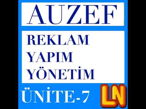 Video thumbnail for Reklam Yapım Yönetimi Ünite 7: Reklam Kampanyası Süreci - 2