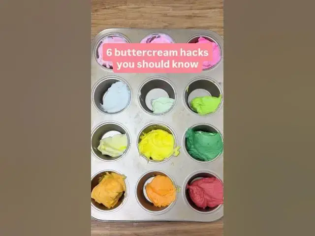 Video thumbnail for What’s your favourite buttercream hack? #cakedecorating #cakes #buttercream #buttercreamcakes #cake