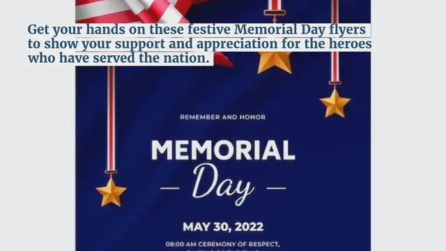 Video thumbnail for Memorial Day Free Flyer and Poster Template