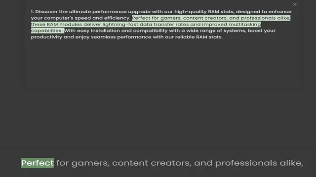 Video thumbnail for your computer's speed and efficiency. Perfect for gamers, content creators, and professionals alike, these RAM modules deliver lightning-fast data transfer rates and improved multitasking capabilities. With easy installation and compa