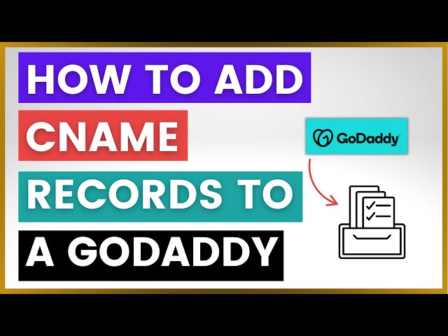 Video thumbnail for How To Add CNAME Records To A GoDaddy Domain? [in 2025]