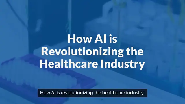 'Video thumbnail for How AI is Revolutionizing the Healthcare Industry'