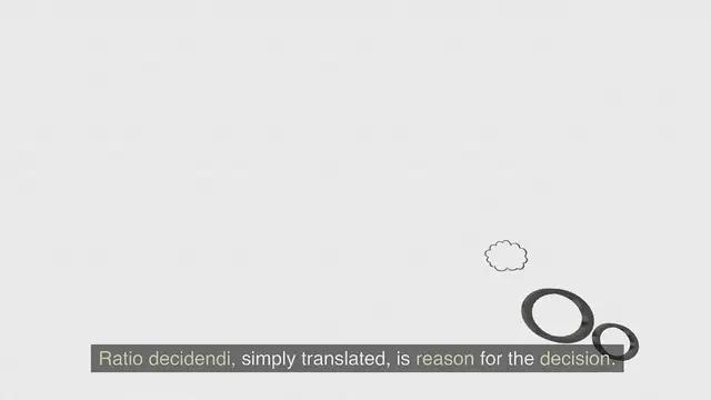 Video thumbnail for Ratio decidendi in the doctrine  of judicial precedent