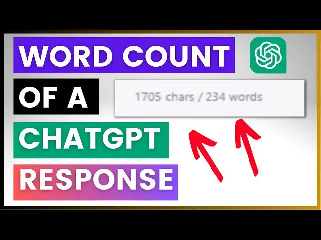 Video thumbnail for How To See The Word Count Of A ChatGPT Response Or Output?