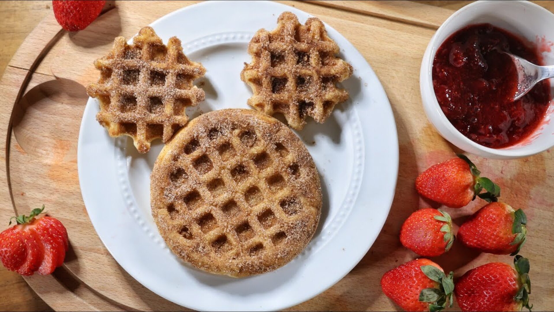 Video thumbnail for Disney-Inspired Churro Waffles Recipe