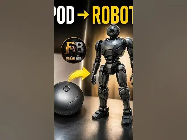 Video thumbnail for This Tiny Pod Transformed Into a Real Robot 🤖😱 | AI Transformation.
