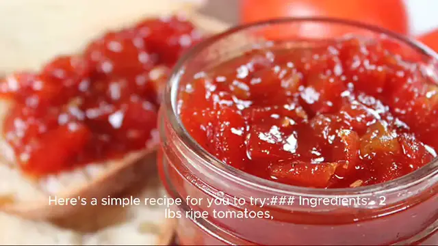 Video thumbnail for tomato jam recipe