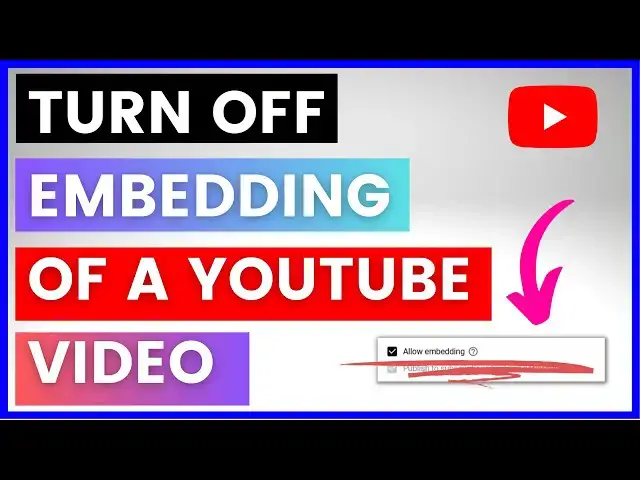Video thumbnail for How To Turn Off Embedding For A YouTube Video? (Block People From Embedding Your YouTube Videos)