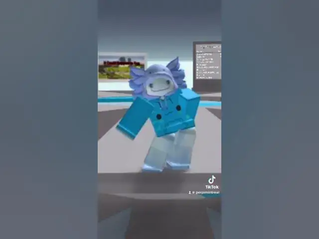 Video thumbnail for Roblox Axolotl Avatar Doing Floss Dance #shorts