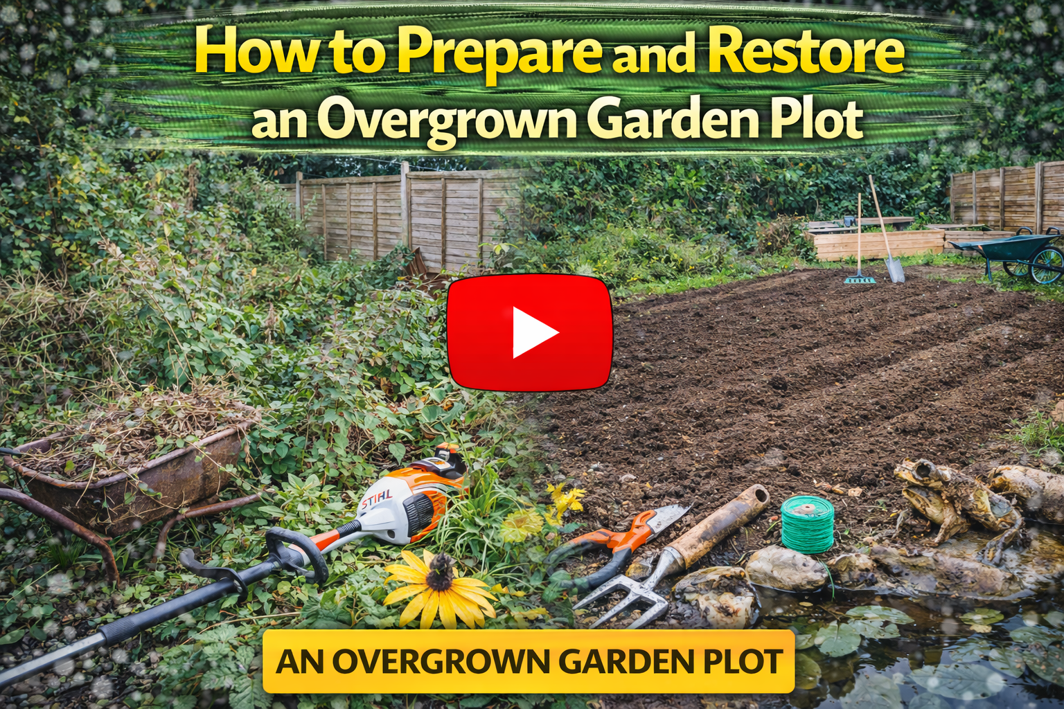 Video thumbnail for How to Prepare and Restore an Overgrown Garden Plot